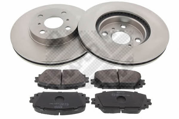  47548 Front ventilated brake discs with pads, set 47548