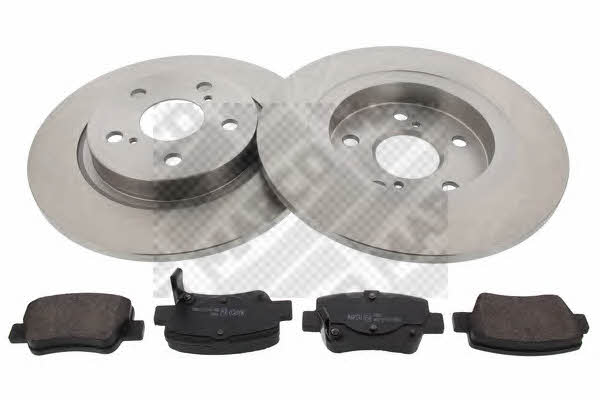  47509 Brake discs with pads rear non-ventilated, set 47509