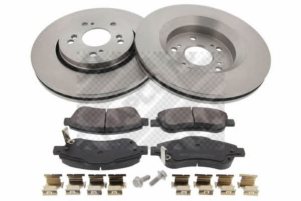 Mapco 47526 Front ventilated brake discs with pads, set 47526