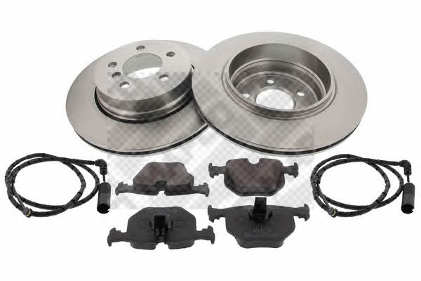 Mapco 47788 Rear ventilated brake discs with pads, set 47788