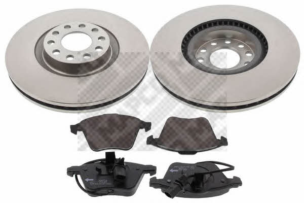Mapco 47905 Front ventilated brake discs with pads, set 47905
