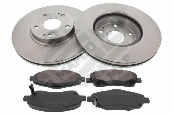 Mapco 47544 Front ventilated brake discs with pads, set 47544