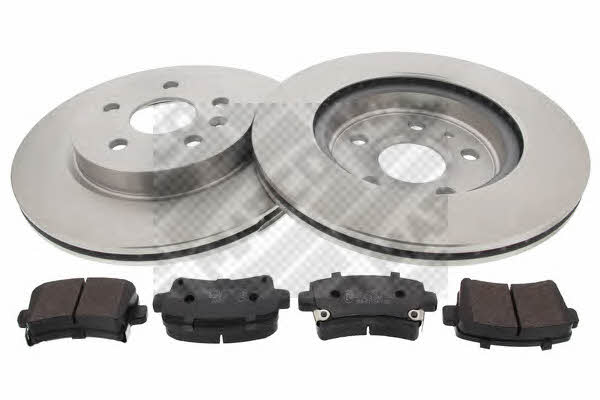  47700 Rear ventilated brake discs with pads, set 47700