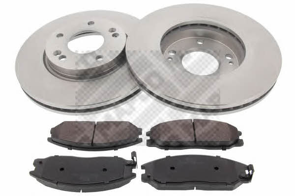 Mapco 47529 Front ventilated brake discs with pads, set 47529