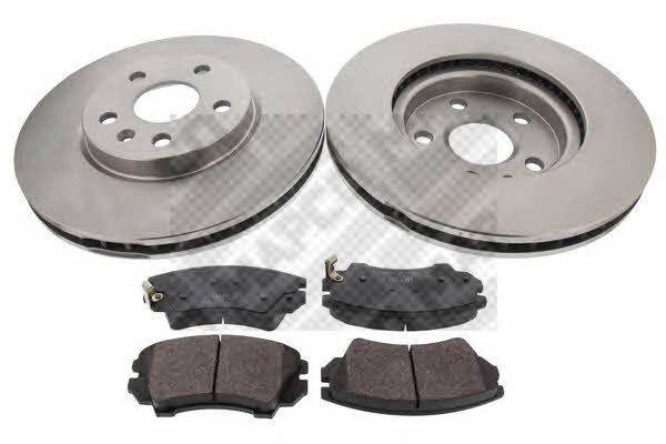  47701 Front ventilated brake discs with pads, set 47701