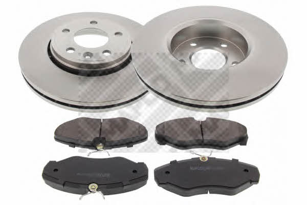 Mapco 47762 Front ventilated brake discs with pads, set 47762