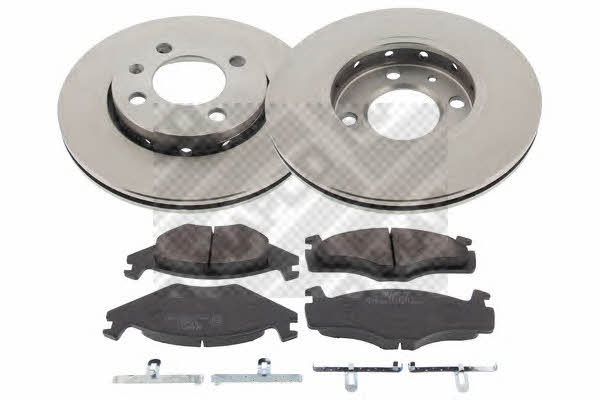 Mapco 47925 Front ventilated brake discs with pads, set 47925