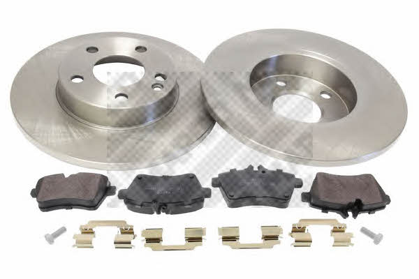  47814 Brake discs with pads front non-ventilated, set 47814