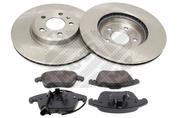 Mapco 47922 Front ventilated brake discs with pads, set 47922