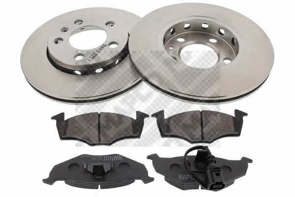  47902 Front ventilated brake discs with pads, set 47902