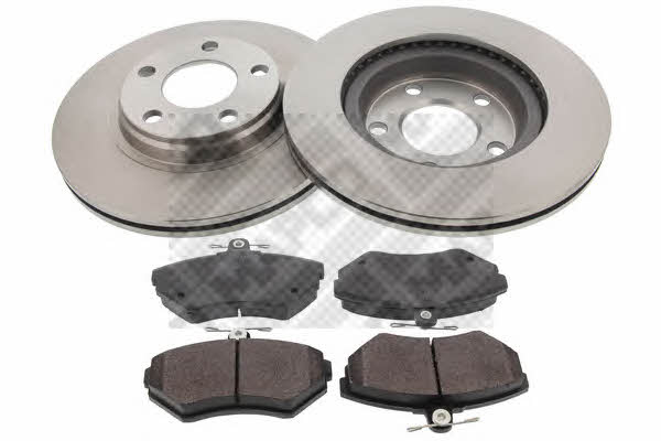 Mapco 47923 Front ventilated brake discs with pads, set 47923