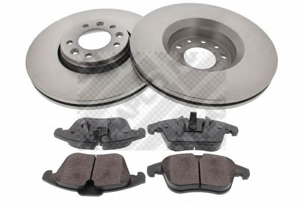 Mapco 47362 Front ventilated brake discs with pads, set 47362