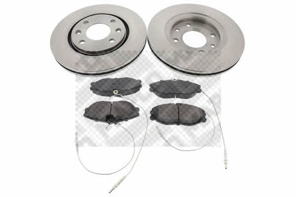  47353 Front ventilated brake discs with pads, set 47353