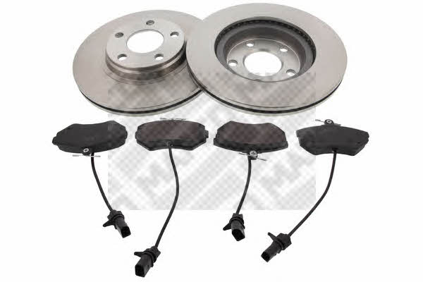 Mapco 47924 Front ventilated brake discs with pads, set 47924