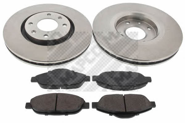 Mapco 47431 Front ventilated brake discs with pads, set 47431