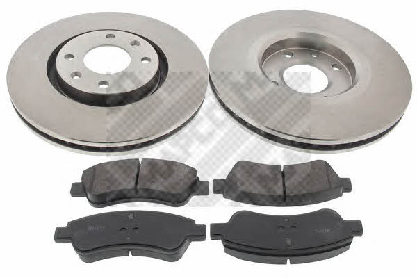 Mapco 47458 Front ventilated brake discs with pads, set 47458
