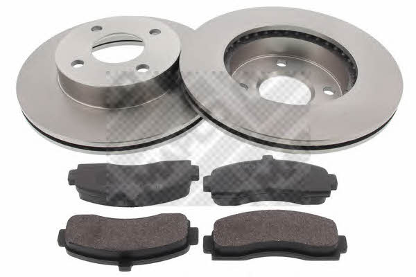 Mapco 47518 Front ventilated brake discs with pads, set 47518