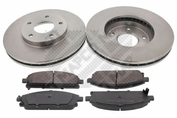 Mapco 47519 Front ventilated brake discs with pads, set 47519