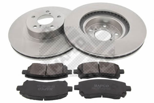 Mapco 47542 Front ventilated brake discs with pads, set 47542