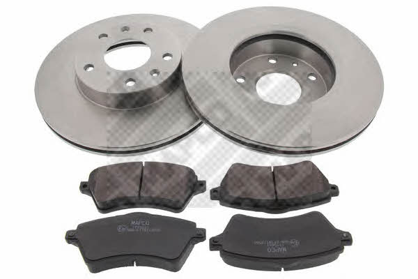  47555 Front ventilated brake discs with pads, set 47555