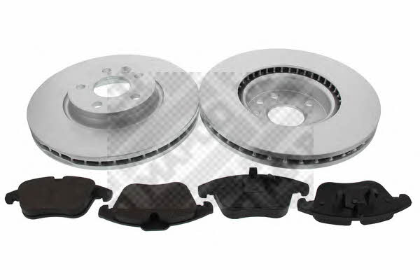 Mapco 47661HPS Front ventilated brake discs with pads, set 47661HPS