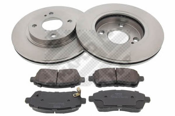 Mapco 47663 Front ventilated brake discs with pads, set 47663