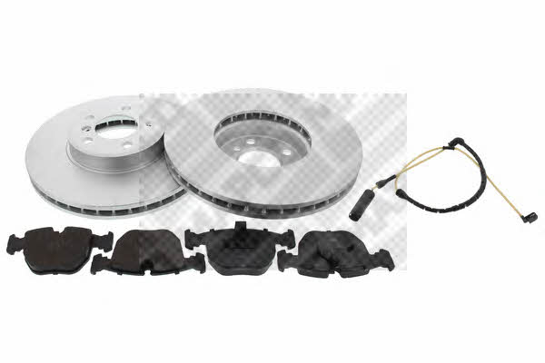 Mapco 47708HPS Front ventilated brake discs with pads, set 47708HPS