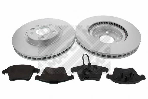 Mapco 47777HPS Front ventilated brake discs with pads, set 47777HPS