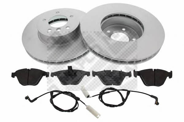 Mapco 47781HPS Front ventilated brake discs with pads, set 47781HPS