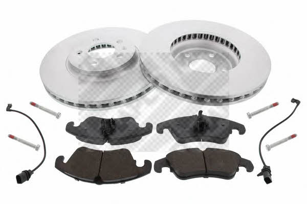 Mapco 47792HPS Front ventilated brake discs with pads, set 47792HPS