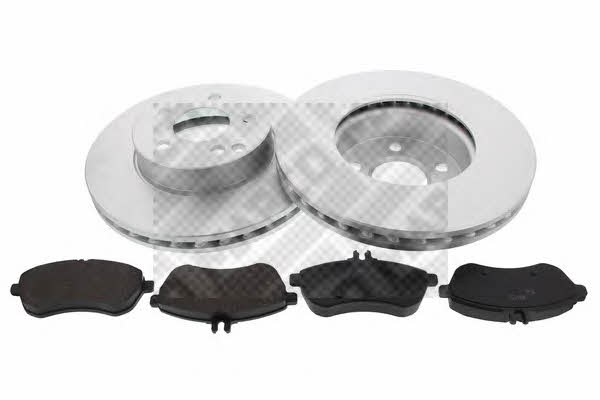 Mapco 47820HPS Front ventilated brake discs with pads, set 47820HPS