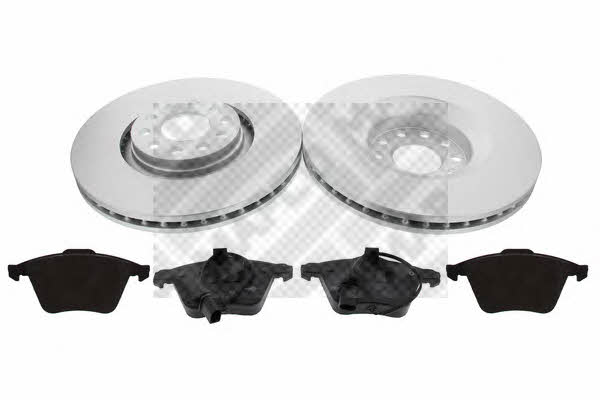 Mapco 47825HPS Front ventilated brake discs with pads, set 47825HPS