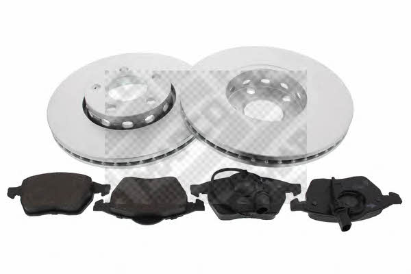 Mapco 47860HPS Front ventilated brake discs with pads, set 47860HPS