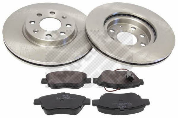Mapco 47868 Front ventilated brake discs with pads, set 47868