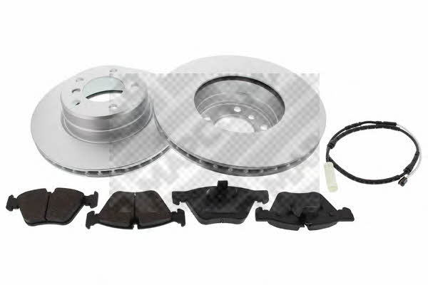 Mapco 47875HPS Front ventilated brake discs with pads, set 47875HPS