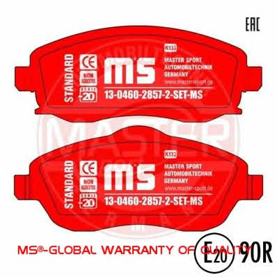 Master-sport 13-0460-2857-2-SET-MS Brake Pad Set, disc brake 13046028572SETMS