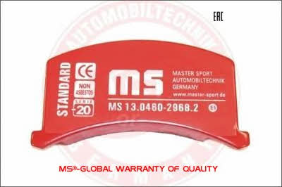 Master-sport 13-0460-2968-SET4-MS Brake Pad Set, disc brake 1304602968SET4MS