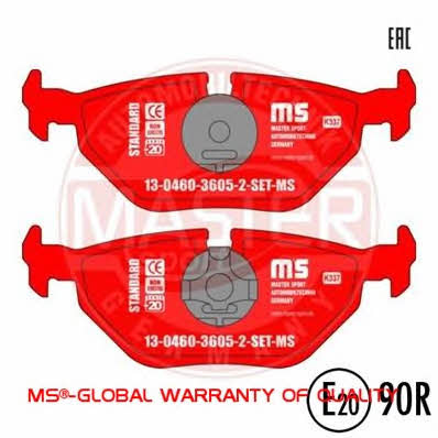 Master-sport 13-0460-3605-2-SET-MS Brake Pad Set, disc brake 13046036052SETMS