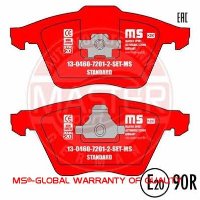 Master-sport 13-0460-7201-2-SET-MS Brake Pad Set, disc brake 13046072012SETMS