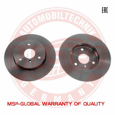 Unventilated front brake disc Master-sport 24-0109-0136-1-SET-MS