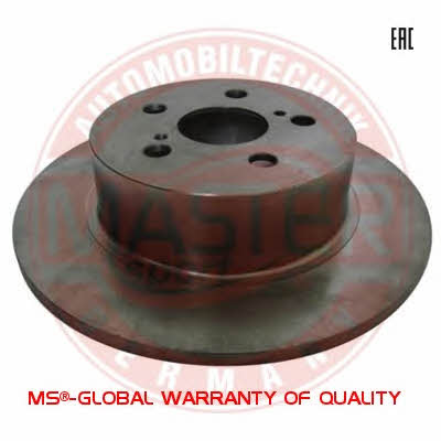 Rear brake disc, non-ventilated Master-sport 24-0110-0284-1-SET-MS
