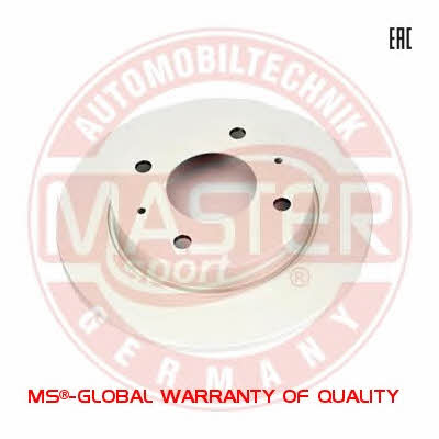 Master-sport 24-0110-0304-1-SET-MS Rear brake disc, non-ventilated 24011003041SETMS