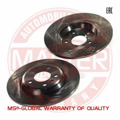 Master-sport 24-0112-0178-1-SET-MS Rear brake disc, non-ventilated 24011201781SETMS