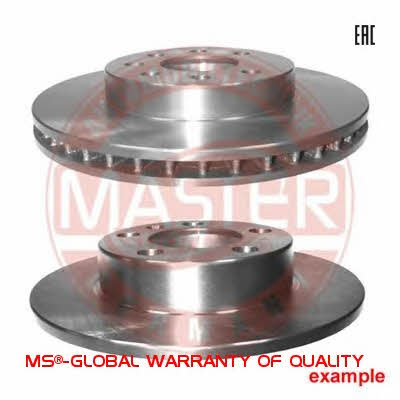 Master-sport 24-0111-0142-1-SET-MS Rear brake disc, non-ventilated 24011101421SETMS