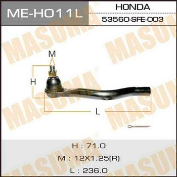 Masuma ME-H011L Tie rod end left MEH011L