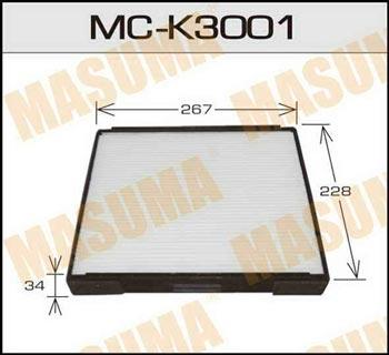 Masuma MC-K3001 Filter, interior air MCK3001
