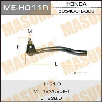 Masuma ME-H011R Tie rod end right MEH011R