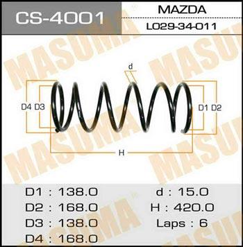 Masuma CS-4001 Coil spring CS4001