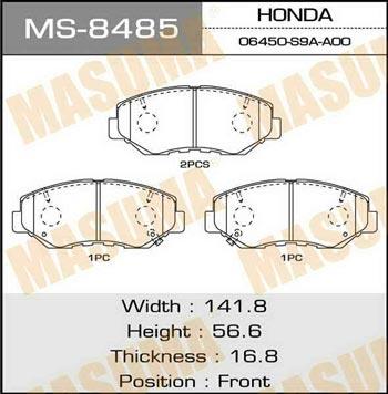 Masuma MS-8485 Brake shoe set MS8485
