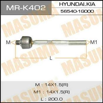 Masuma MR-K402 Inner Tie Rod MRK402